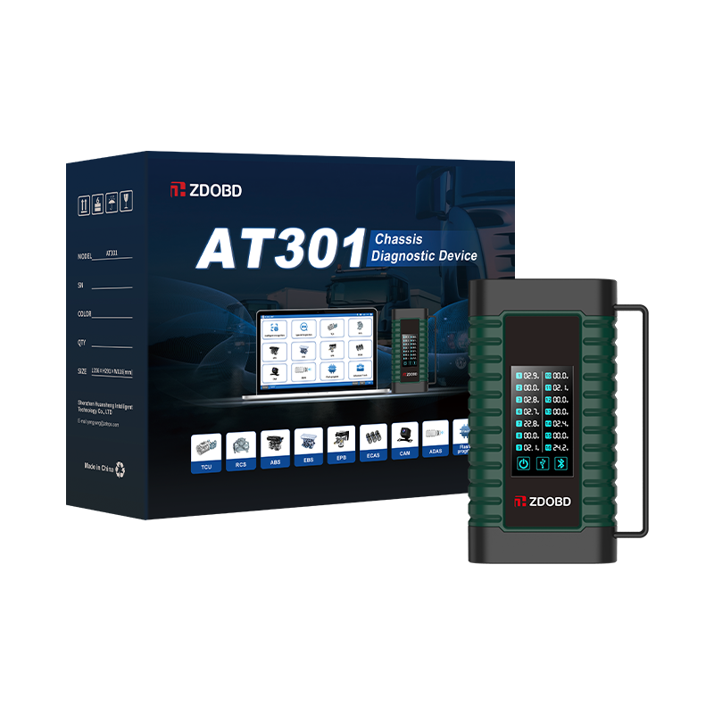 AT301 Heavy Duty Truck Scanner Full System DPF Regen SCR Diagnostic Tool