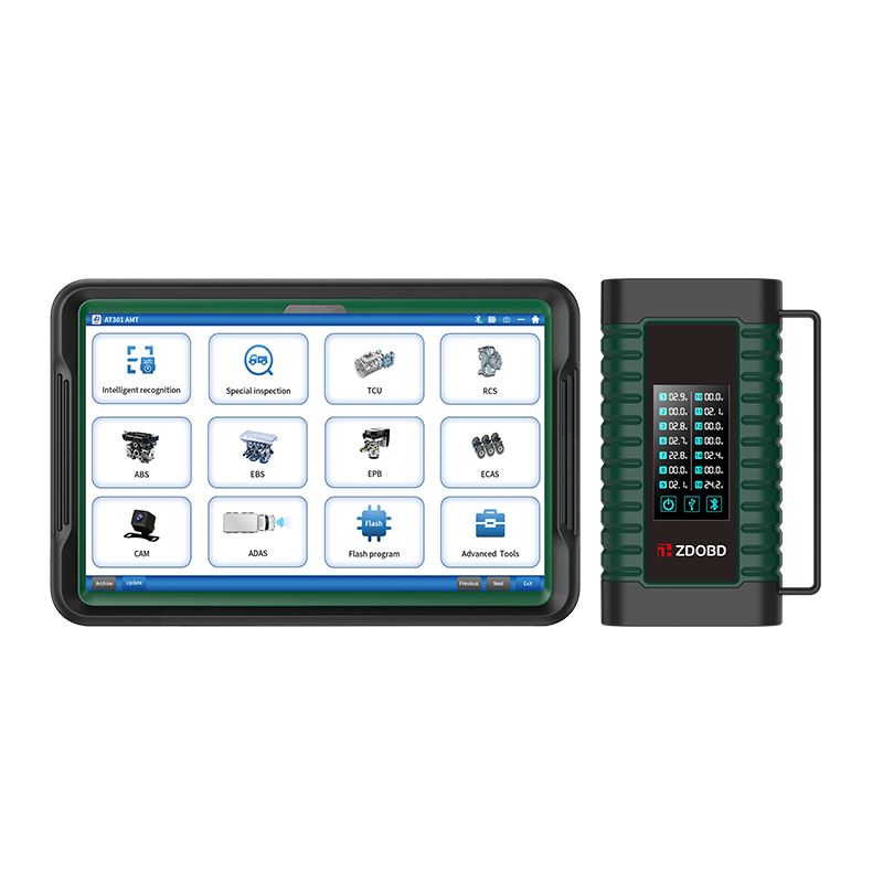AT301pro Heavy Duty Truck Scanner Full System DPF Regen SCR Diagnostic Tool