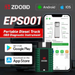 EPS001 Bluetooth Heavy Duty Truck Scanner Full System DPF Regen SCR Diagnostic Tool